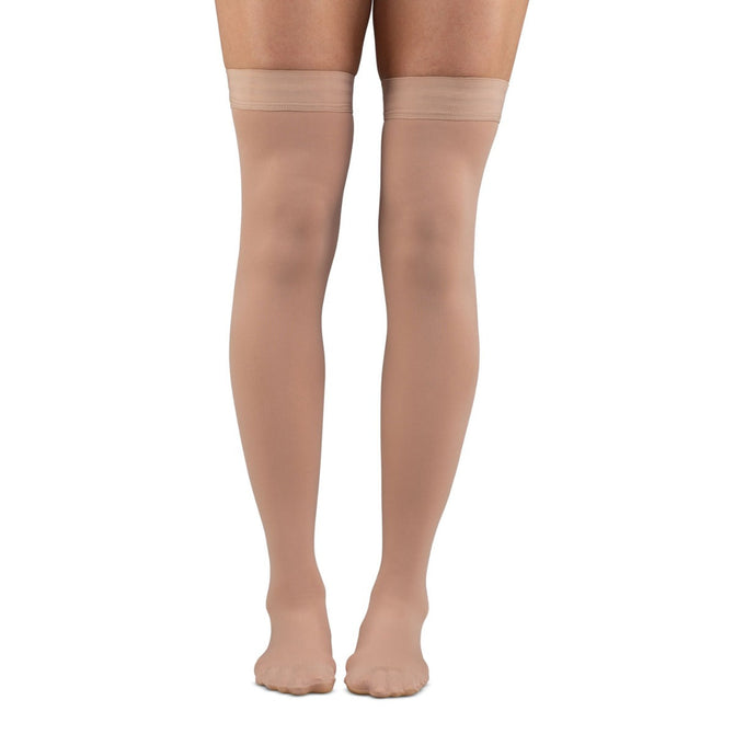 Microfiber Opaque +Plus Thigh High Stockings 20-30mmHg