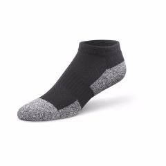 Dr. Comfort - No-Show Sock - 3/4 View - Black
