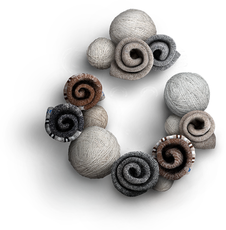 Drawing of lamb and wool socks