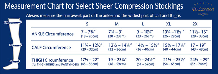 select sheer size chart